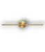 54996 Aiden 23.6"w 1-light Brushed Gold Integrated Led Wall Scone