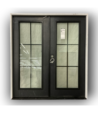 Bud's Warehouse 54999 Full Lite Steel French Prehung Exterior Door With Internal Grids