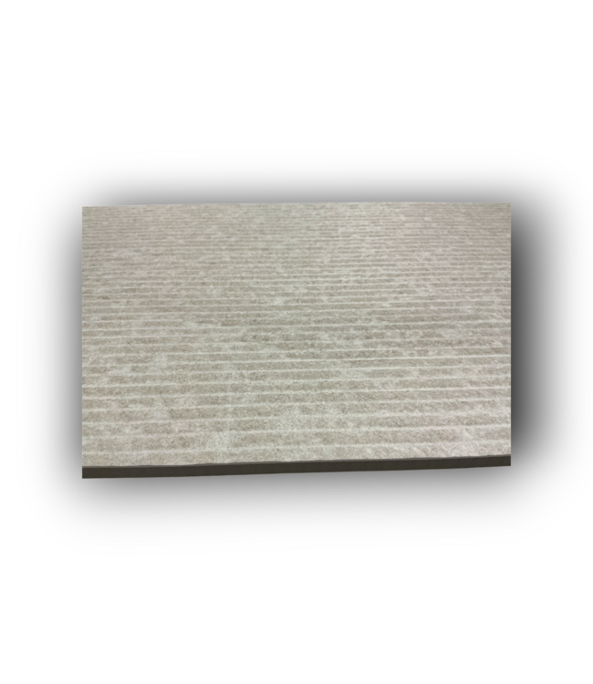 Bud's Warehouse 55001 Solstice White Lined Deco Porcelain Floor & Wall Tile 85 Sq. Ft.