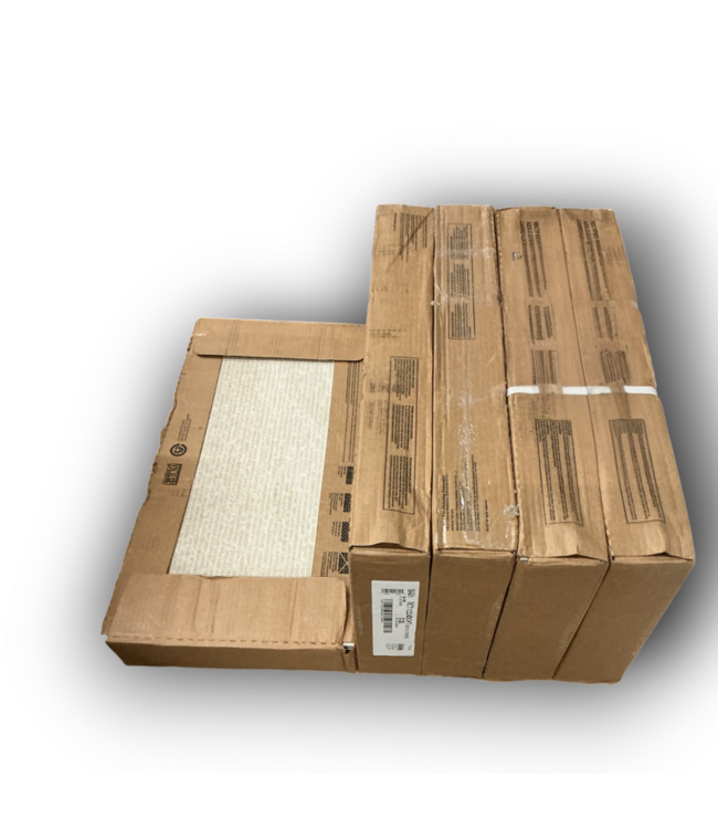 Bud's Warehouse 55001 Solstice White Lined Deco Porcelain Floor & Wall Tile 85 Sq. Ft.