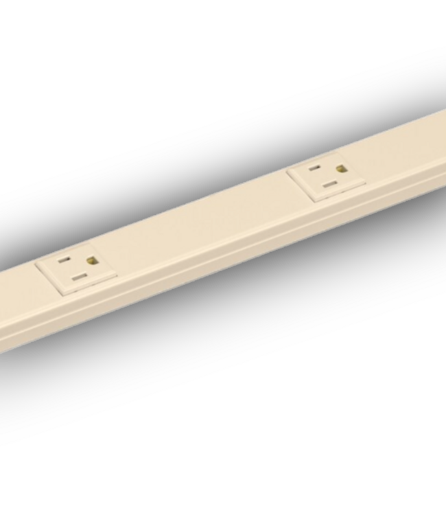 Bud's Warehouse 55009 3'- 6 Outlet Indoor Off- White Power Strip