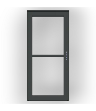Bud's Warehouse 55010 36x80 Retractable Screen Graphite Storm Door