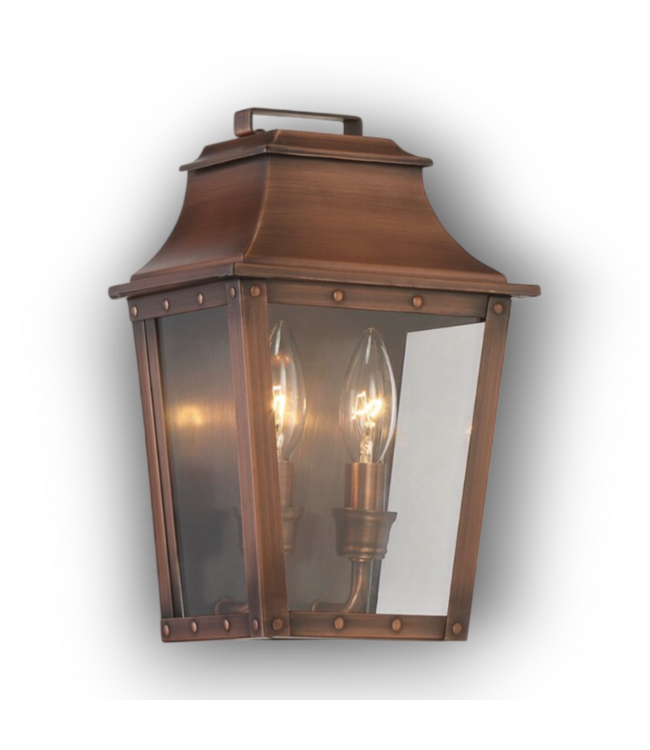55004 Coventry 2- Light Copper Hardwired Outdoor Wall Light