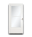 Bud's Warehouse 55016 32x80 White Midview Retract Screen Storm Door