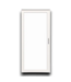55019 36x80 White Aluminum Full View Storm Door