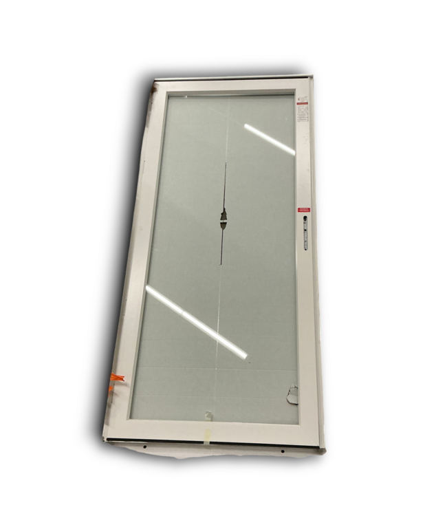 Bud's Warehouse 55023 36x80 White Aluminum Full View Storm Door