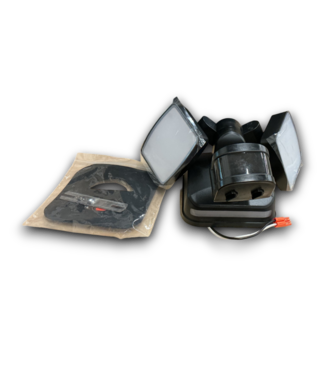 Bud's Warehouse 55026 180 Degree 140-wattage Equivalent Hardwired Led Black  2- Head Activated Flood Light