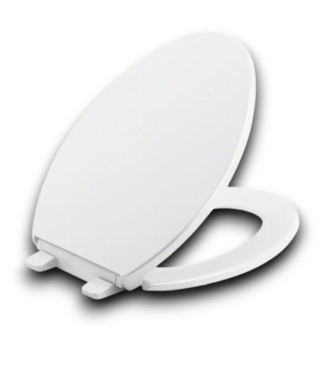 Bud's Warehouse 55028 Brevia Plastic Elongated Soft Close Toilet Seat