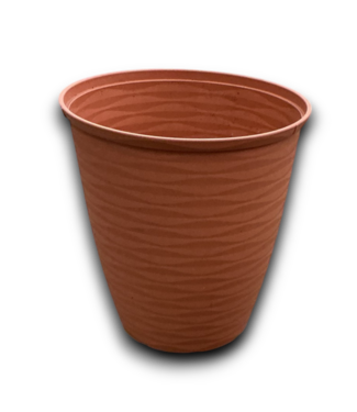 Bud's Warehouse 55037 Large Wave-textured Plastic Planter Pot