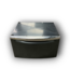 55043 Midnight Steel Laundry Pedestal 15.5"h