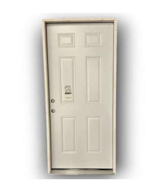 Bud's Warehouse 55052 Primed Exterior Door Rh 36" X 80"