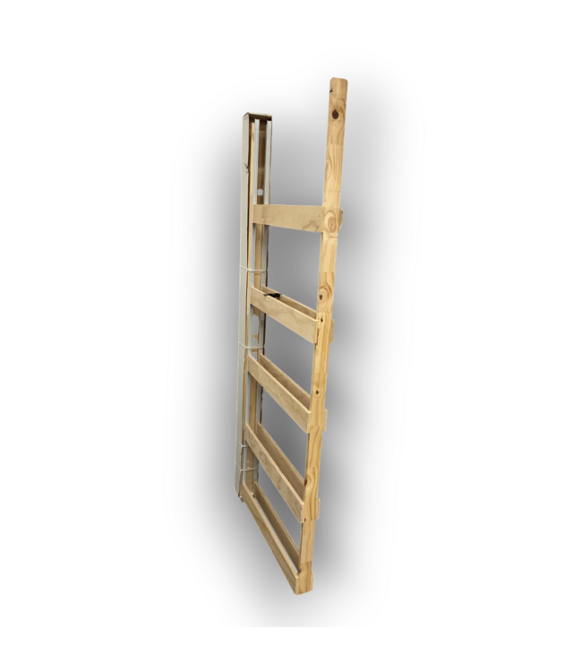 55067 32 X 80 Wood N Steel Pocket Door & Hardware