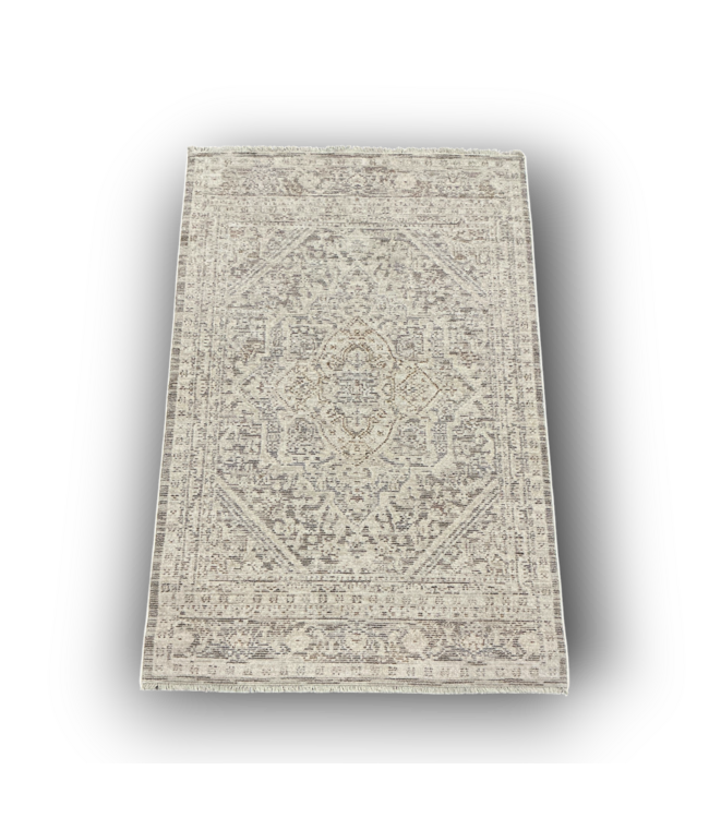 Bud's Warehouse 55070 Shayla Collection gray medallion area rug,
