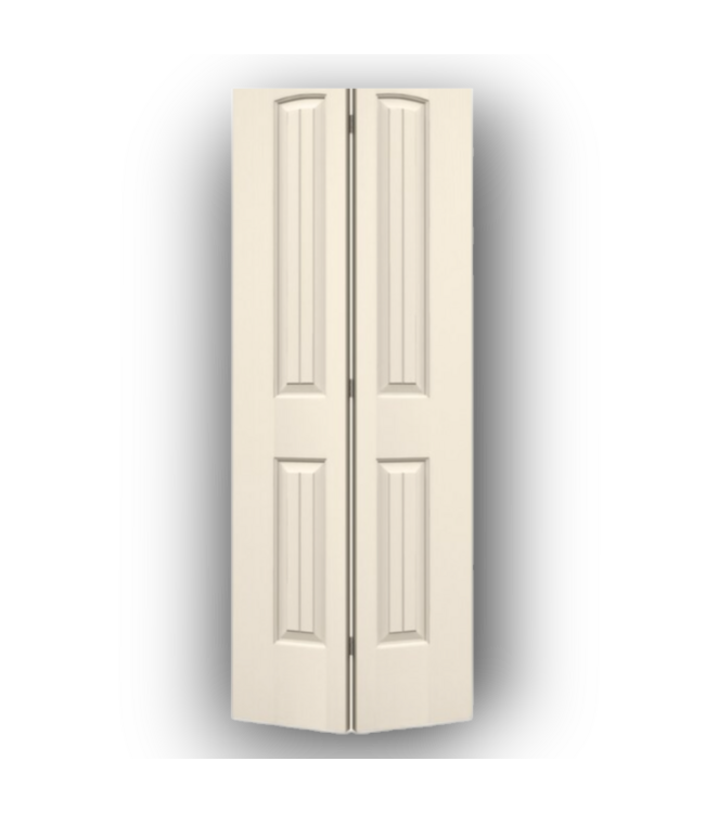 55072 Primed 2-panel Hollow Bi-fold Door 30"w X 80"