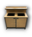 Bud's Warehouse 55075 Double Round Drop Top Waste Receptacle