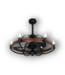 Bud's Warehouse 55076 Chandelier-style Ceiling Fan With Lights
