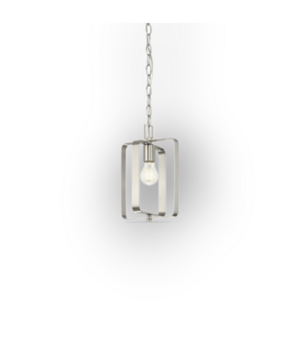 Bud's Warehouse 55077 Brushed Nickel Silver Pendant Hanging Light