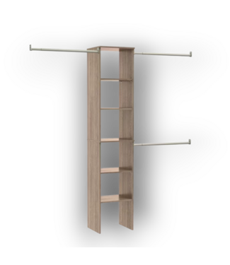 Bud's Warehouse 55078 ClosetMaid Latte Closet Tower System 4' To 9'