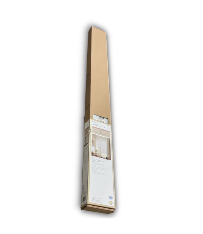 55090 72” X 64” 2” White Wood Cordless Blinds