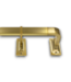 55084 36 To 72” Brushed Gold Finish Drapery Rod Set