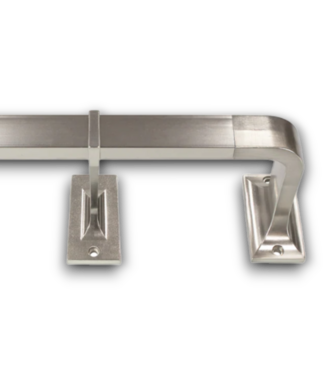 Bud's Warehouse 55085 36 To 72” Brushed Nickel Drapery Rod Set