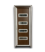 55104 4 Lite Exterior Steel Door Walnut Right Hand Inswing 32 X 80
