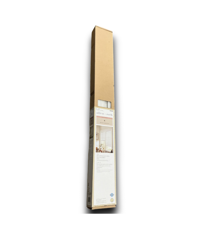 Bud's Warehouse 55094 47 X 48 Cordless White Wood Blinds 2”