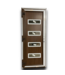 55104 4 Lite Exterior Steel Door Walnut Right Hand Inswing 32 X 80