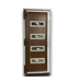 Bud's Warehouse 55104 4 Lite Exterior Steel Door Walnut Right Hand Inswing 32 X 80