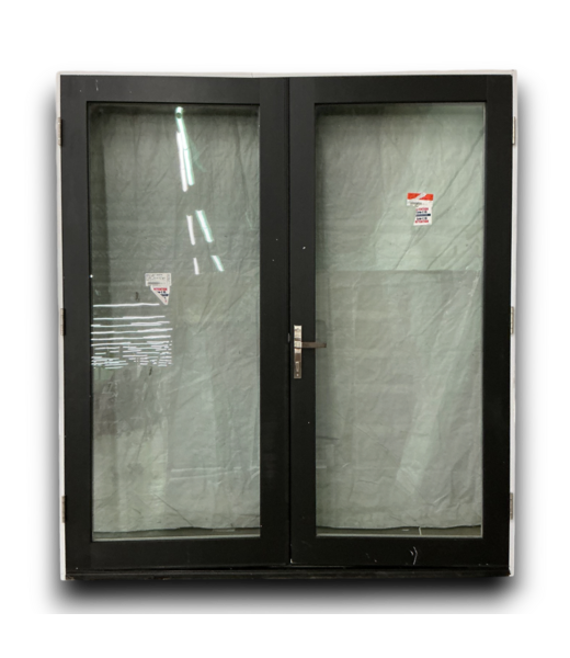 Bud's Warehouse 55108 Full Lite Black Prehung French Exterior Door 71.25"w