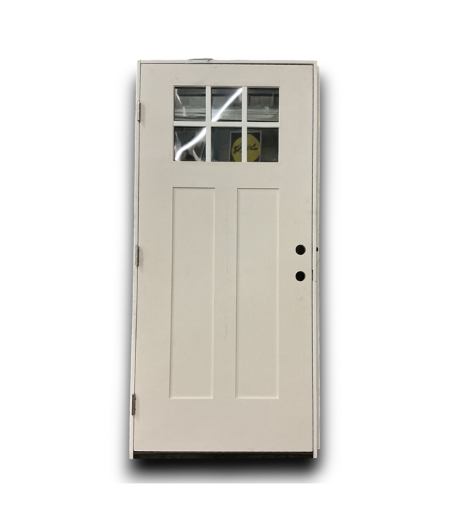 Bud's Warehouse 55110 36 X 80 Prehung Top Quarter Light Exterior Door