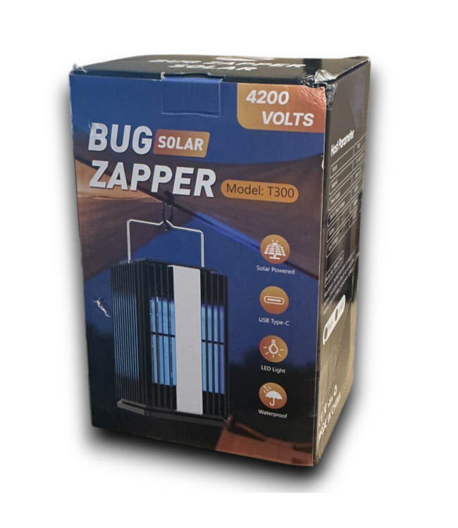 Bud's Warehouse 55112 Solar Bug Zapper Type C. Led Light Waterproof