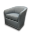 Bud's Warehouse 55116 Rendezvous Blue And Beige Swivel Chair Set Of 2