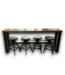 Bud's Warehouse 55118 Industrial Style Pub Table Set