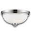 55121 15” 3 Light Chrome And Glass Ceiling Light