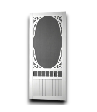 Bud's Warehouse 55106 36 X 80 White Single Hinged Vinyl Screen Door