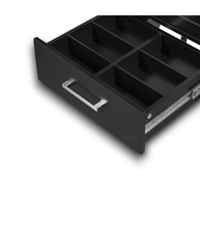 Bud's Warehouse 55111 Ready To Assemble Black Bathroom Vanity With Ceramic Sink 20"
