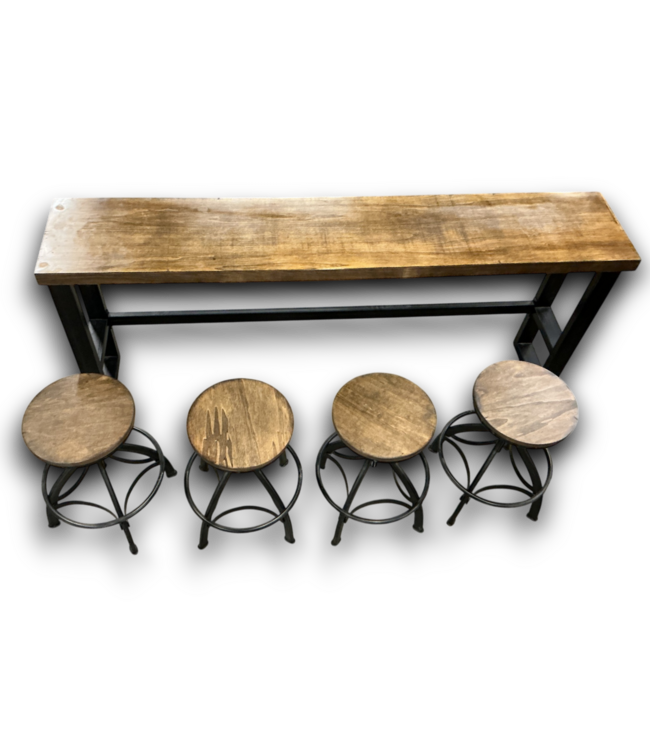 Bud's Warehouse 55118 Industrial Style Pub Table Set
