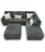 Bud's Warehouse 55131 Altari Slate 2 Piece Sectional With Ottoman