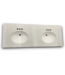 Bud's Warehouse 55133 Double Undermount Formica Sink Top 60"w