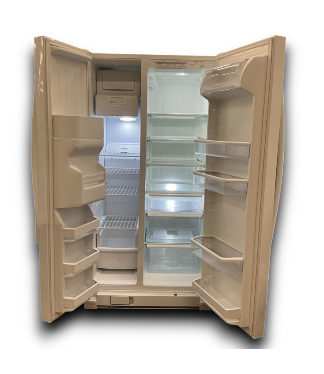 Bud's Warehouse 55145 Side By Side Refrigerator With External Dispenser White 36"