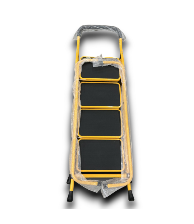 Bud's Warehouse 55149 Folding Portable 4 Step Stool Equipped With Hadrails