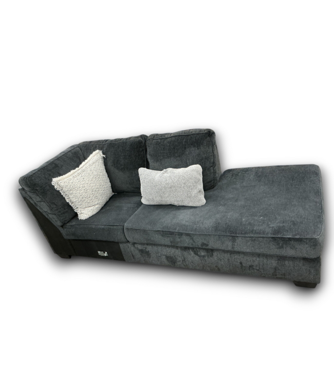 Bud's Warehouse 55131 Altari Slate 2 Piece Sectional With Ottoman