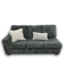 Bud's Warehouse 55131 Altari Slate 2 Piece Sectional With Ottoman