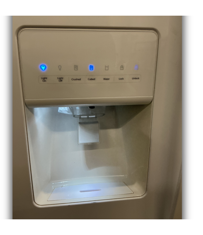 Bud's Warehouse 55145 Side By Side Refrigerator With External Dispenser White 36"