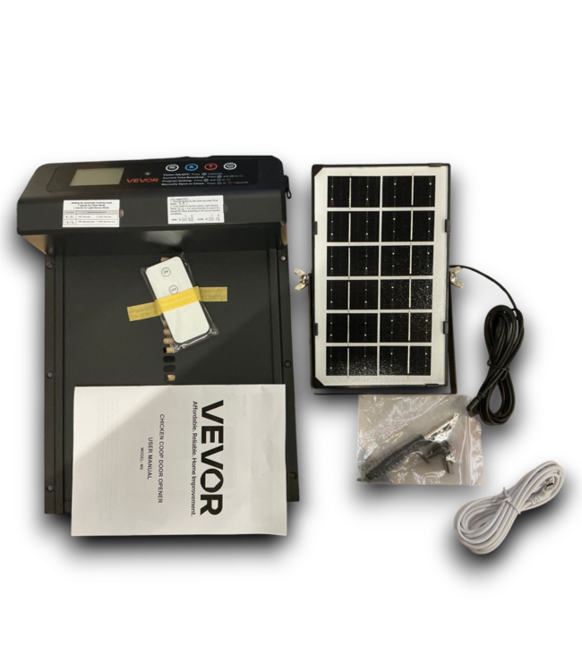 Bud's Warehouse 55154 Automatic Chicken Coop Door Solar And Battery Powered With Lcd Display And Remote