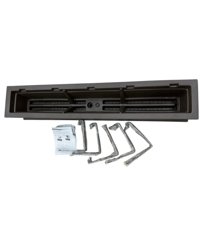 55168 Rectangle Espresso Plastic Outdoor Self Watering Window Box 60'w