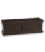 55168 Rectangle Espresso Plastic Outdoor Self Watering Window Box 60'w