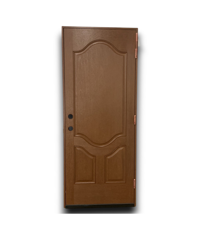 Bud's Warehouse 55178 32 X 80:walnut Oak 3 Panel Exterior Door