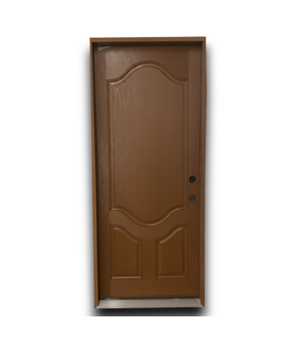 Bud's Warehouse 55178 32 X 80:walnut Oak 3 Panel Exterior Door